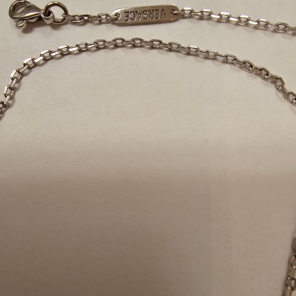 Versace 18K White Gold Diamond Cross Necklace - Picture 4 of 4